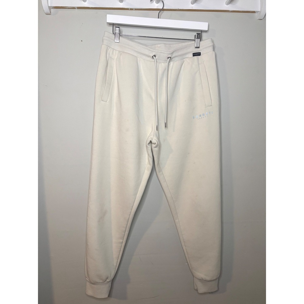 Sonneti London Cream Joggers Off White Lounge Sweatpants Large